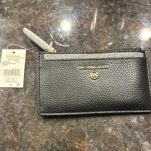 Michael Kors Black Leather Card Holder